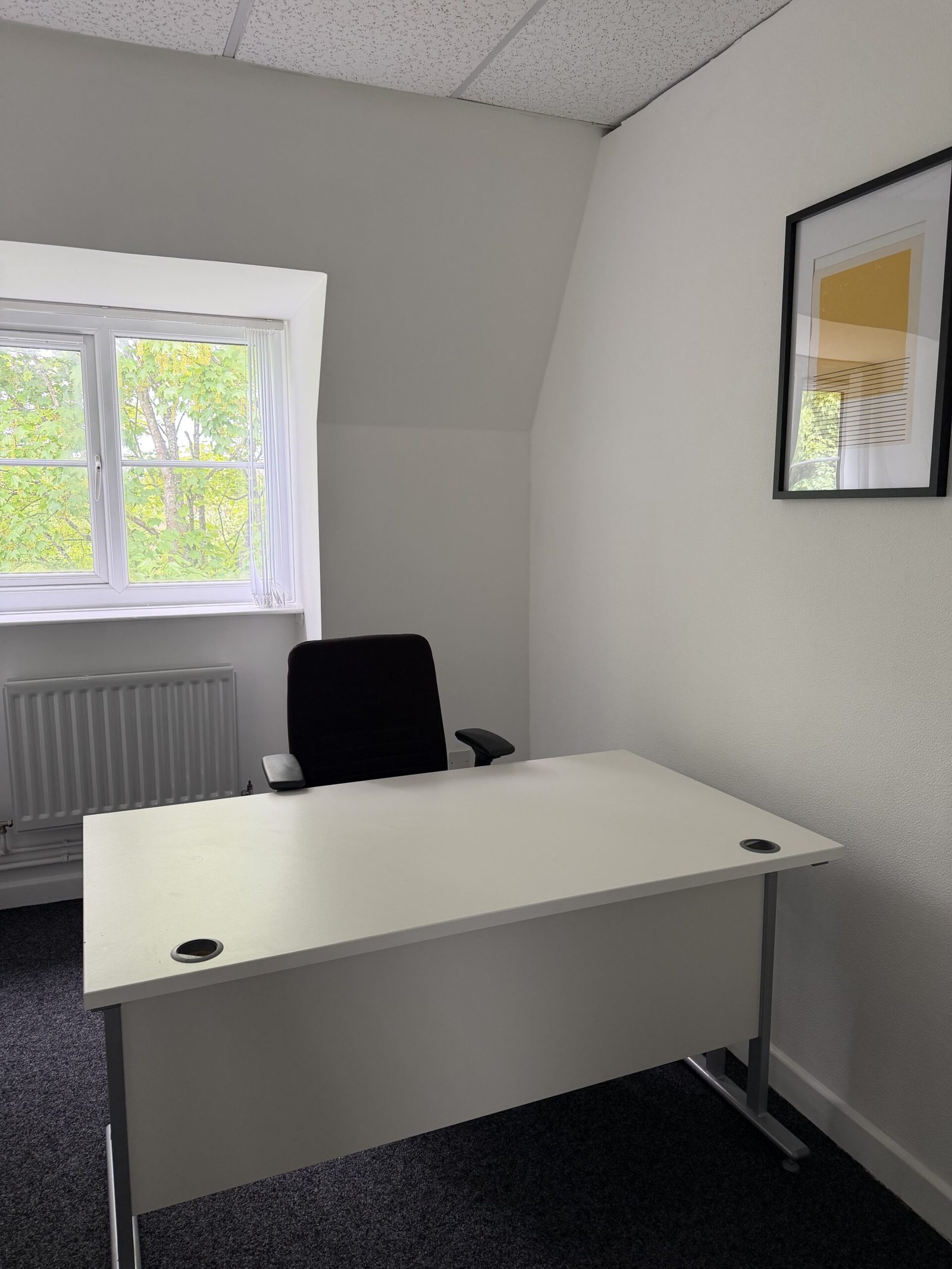 Bright, modern office for one person in a shared coworking space in the Wirral