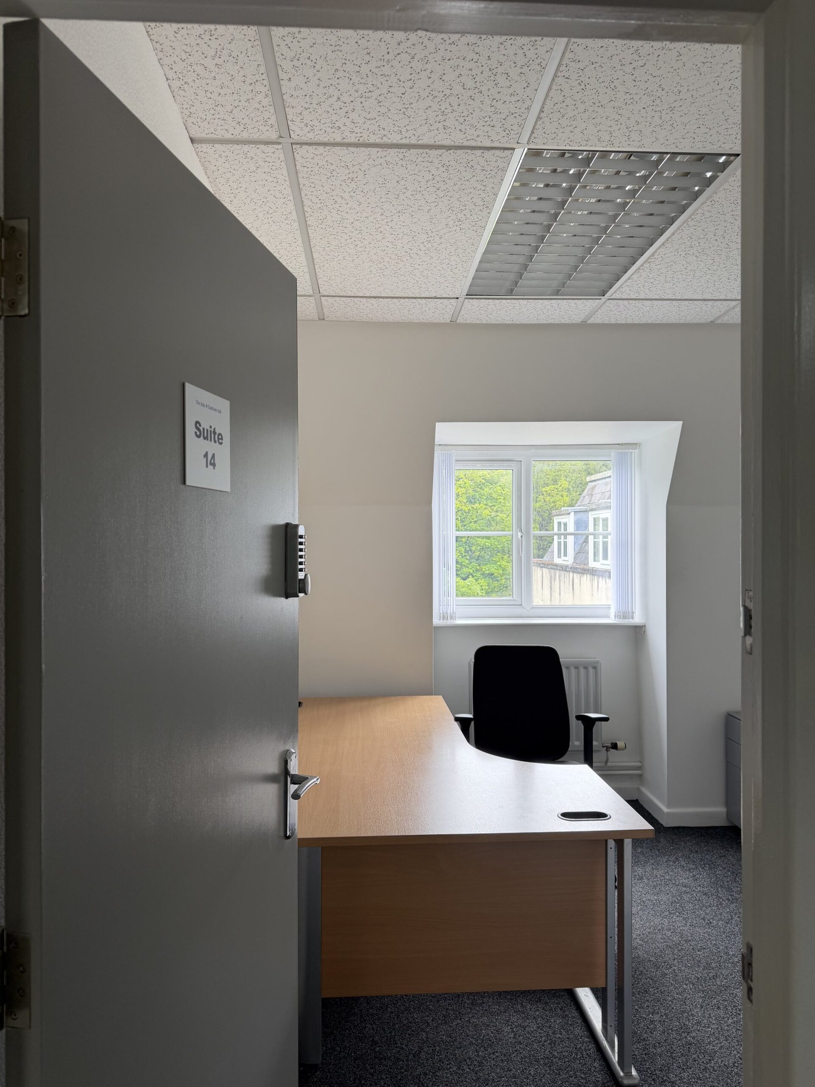 Bright, modern office for one person in a shared coworking space in the Wirral